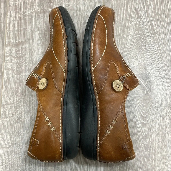 Clarks Unstructured Un.Loop Slip On Brown Leather Comfort Shoe 9.5N - Picture 12 of 16